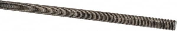 Made in USA - 5/16-24 UNF (Fine), 3' Long, Stainless Steel Threaded Rod - Right Hand Thread - Exact Tooling