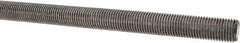 Made in USA - 7/16-20 UNF (Fine), 3' Long, Stainless Steel Threaded Rod - Right Hand Thread - Exact Tooling