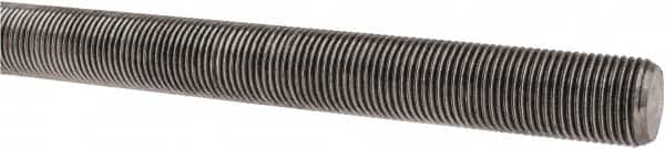 Made in USA - 5/8-18 UNF (Fine), 3' Long, Stainless Steel Threaded Rod - Right Hand Thread - Exact Tooling