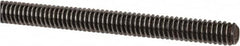 Value Collection - 1/4-20 UNC (Coarse), 3' Long, Alloy Steel Threaded Rod - Plain Finish, Right Hand Thread - Exact Tooling