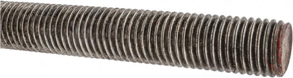 Value Collection - 7/8-9 UNC (Coarse), 3' Long, Alloy Steel Threaded Rod - Plain Finish, Right Hand Thread - Exact Tooling