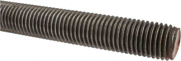 Value Collection - 1-8 UNC (Coarse), 3' Long, Alloy Steel Threaded Rod - Right Hand Thread - Exact Tooling
