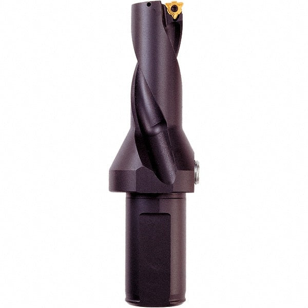 Iscar - 2.39" Max Drill Depth, 2.25xD, 1-1/16" Diam, Indexable Insert Drill - 1-1/4" Shank Diam, Whistle Notch Shank - Exact Tooling