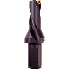 Iscar - 2.39" Max Drill Depth, 2.25xD, 1-1/16" Diam, Indexable Insert Drill - 1-1/4" Shank Diam, Whistle Notch Shank - Exact Tooling