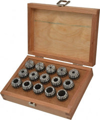 Parlec - 15 Piece, 1mm to 16mm Capacity, ER Collet Set - Increments of 1mm, Series ER25 - Exact Tooling