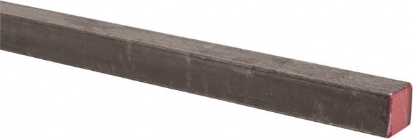 Made in USA - 36" Long x 7/16" High x 7/16" Wide, Key Stock - W-1 (Water Hardening) Tool Steel - Exact Tooling