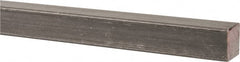 Made in USA - 36" Long x 1/2" High x 1/2" Wide, Key Stock - W-1 (Water Hardening) Tool Steel - Exact Tooling