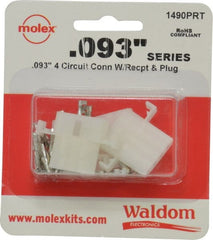 Molex - 4 Circuit, 4 AWG, 0.093 Inch Pin Diameter, Modular Receptacle Plug Connector Package - RoHS Compliant - Exact Tooling