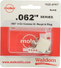 Molex - 4 Circuit, 4 AWG, 0.062 Inch Pin Diameter, Modular Receptacle Plug Connector Package - RoHS Compliant - Exact Tooling