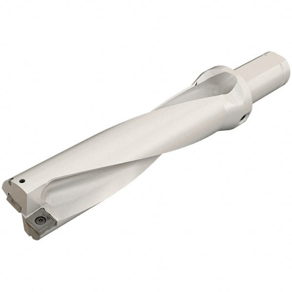 Iscar - 2-1/4" Max Drill Depth, 4xD, 9/16" Diam, Indexable Insert Drill - 2 Inserts, 3/4" Shank Diam, Straight Shank - Exact Tooling