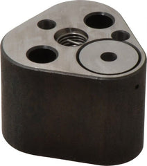 Dayton Lamina - 5/8" Shank Diam, 2-1/8" Base Length x 2-3/32" Base Width x 1-5/8" Base Height, 3/8-16 Thread, Alloy Steel Mold Punch Retainer - 1/4" Dowel Diam, 3/4" Length Between Dowel & Screw, 2" Thread Length, Ball Lock, Heavy Duty (HRT) Series - Exact Tooling