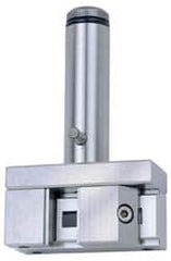 Accupro - 0.9843" Jaw Width, 0.785 Jaw Opening Capacity, 37.08mm Jaw Height, Toolmaker's Vise - Flat Jaw, 105mm OAL x 29.97mm OAW x 4.215" OAH - Exact Tooling