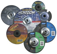 Norton - Depressed-Center Wheels Wheel Diameter (Inch): 9 Wheel Thickness (Inch): 1/4 - Exact Tooling
