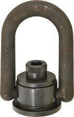 American Drill Bushing - 10,000 Lbs. Load Capacity, 5.1 Inch Wide x 7.64 Inch High, Extra Duty Weld Mount Hoist Ring - Exact Tooling