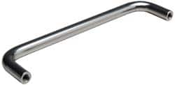 Amatom Electronic Hardware - 4-7/8" Long x 1-1/2" High, Round Handle - Clear Passivated, Stainless Steel, 4-9/16" Center to Center - Exact Tooling
