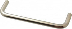 Amatom Electronic Hardware - 4-7/8" Long x 1-1/2" High, Round Handle - Nickel Plated, Brass, 4-9/16" Center to Center - Exact Tooling