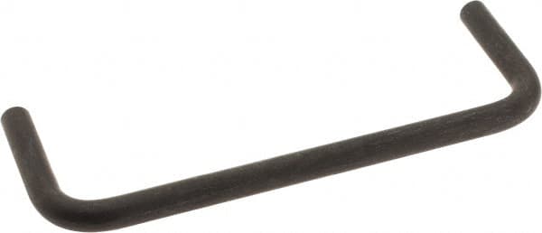 Amatom Electronic Hardware - 4-1/4" Long x 1-1/2" High, Round Handle - Black Oxide Finish, Stainless Steel, 4" Center to Center - Exact Tooling
