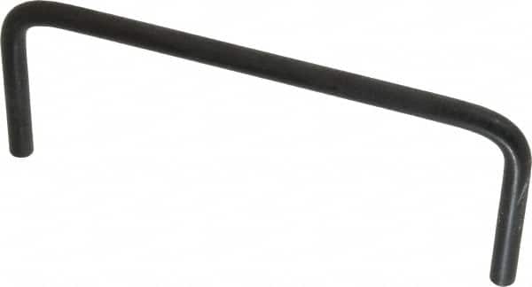 Amatom Electronic Hardware - 5-1/4" Long x 2" High, Round Handle - Black Oxide Finish, Stainless Steel, 5" Center to Center - Exact Tooling