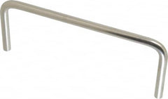Amatom Electronic Hardware - 5-1/4" Long x 2" High, Round Handle - Clear Passivated, Stainless Steel, 5" Center to Center - Exact Tooling