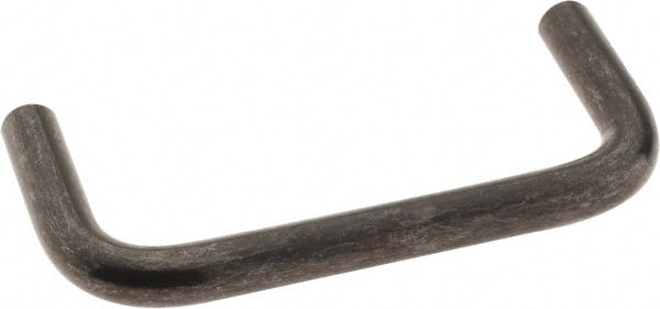 Amatom Electronic Hardware - 3-5/16" Long x 1-1/2" High, Round Handle - Black Oxide Finish, Stainless Steel, 3" Center to Center - Exact Tooling