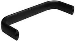Amatom Electronic Hardware - 4-27/32" Long x 0.63" Wide x 2" High, Oval Handle - Black Anodized, Aluminum, 4-9/16" Center to Center - Exact Tooling