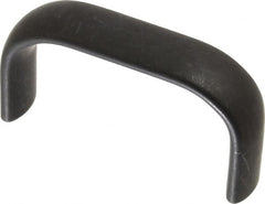 Amatom Electronic Hardware - 2-25/32" Long x 0.63" Wide x 1-1/2" High, Oval Handle - Black Anodized, Aluminum, 2-1/2" Center to Center - Exact Tooling