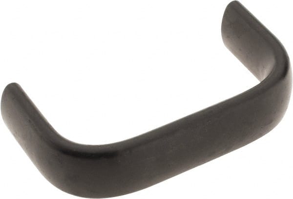 Amatom Electronic Hardware - 2-25/32" Long x 0.63" Wide x 1-1/2" High, Oval Handle - Black Oxide Finish, Stainless Steel, 2-1/2" Center to Center - Exact Tooling