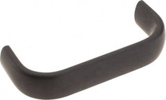 Amatom Electronic Hardware - 3-9/32" Long x 0.63" Wide x 1-9/32" High, Oval Handle - Black Anodized, Aluminum, 3" Center to Center - Exact Tooling