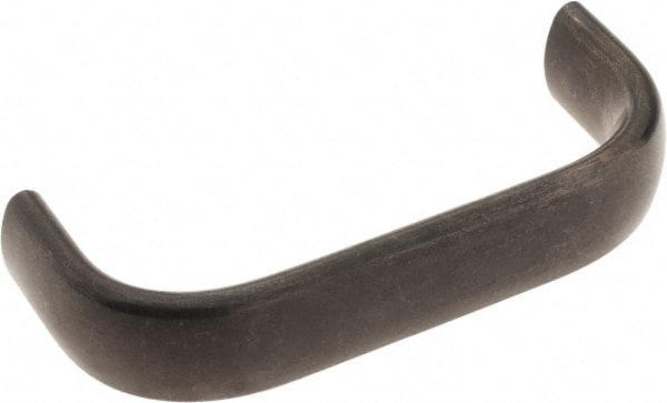 Amatom Electronic Hardware - 3-9/32" Long x 0.63" Wide x 1-9/32" High, Oval Handle - Black Oxide Finish, Stainless Steel, 3" Center to Center - Exact Tooling