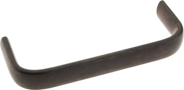 Amatom Electronic Hardware - 4-27/32" Long x 0.63" Wide x 1-3/4" High, Oval Handle - Black Oxide Finish, Stainless Steel, 4-9/16" Center to Center - Exact Tooling