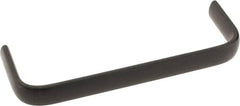 Amatom Electronic Hardware - 6-9/32" Long x 0.63" Wide x 2" High, Oval Handle - Black Oxide Finish, Stainless Steel, 6" Center to Center - Exact Tooling