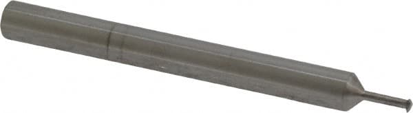 Scientific Cutting Tools - 40 to 64 TPI, Internal/External Single Profile Thread Mill - #4" Noml Diam, 0.08" Cut Diam, 3/16" Shank Diam, 3 Flute, 0.045" Neck Diam, 0.19" Neck Length, 2" OAL, Bright Finish - Exact Tooling