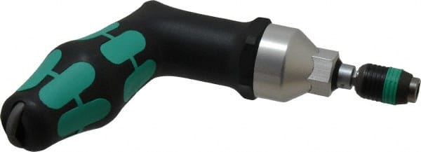 Wera - 3 to 6 N/m, Adjustable Torque Limiting Screwdriver - 6" OAL, 1/4" Drive, 1/4" Graduation - Exact Tooling