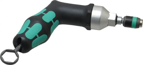 Wera - 25 to 55 In/Lb, Adjustable Torque Limiting Screwdriver - 6" OAL, 1/4" Drive, 2.5 In/Lb Graduation - Exact Tooling