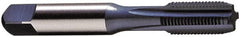 Vermont Tap & Die - 5/16-18 UNC 2/3B 4 Flute Nitride/Oxide Finish Powdered Metal Straight Flute Machine Tap - Modified Bottoming, Right Hand Thread, 2-23/32" OAL, 11/16" Thread Length, H3 Limit, Oversize - Exact Tooling