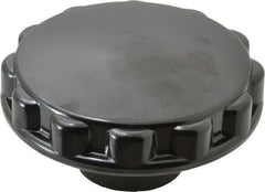 Gibraltar - 3" Head, Fluted Knob - Bushing with Set Screw, Phenolic, with Glossy Finish - Exact Tooling