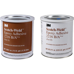 3M - Epoxy & Structural Adhesives; Container Size Range: 1 Gal. and Larger ; Container Size: 1.00 Gal. ; Container Type: Can ; Working Time (Minutes): 90 ; Color: Gray ; Shear Strength (psi): 3200.00 - Exact Tooling