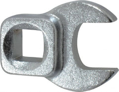 Blackhawk by Proto - 9/16" 3/8" Drive Chrome Open End Crowfoot Wrench - 1-13/32" OAL - Exact Tooling
