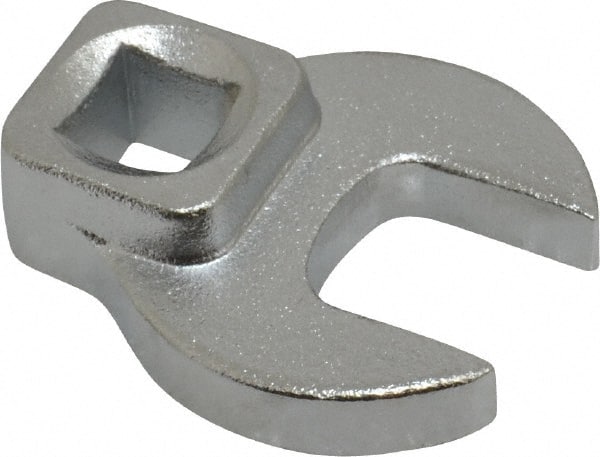 Blackhawk by Proto - 15mm 3/8" Drive Chrome Open End Crowfoot Wrench - 1-19/32" OAL - Exact Tooling