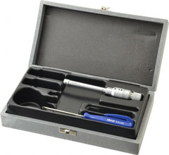 TESA Brown & Sharpe - 0.275 to 0.35", 2" Gage Depth, Mechanical Inside Hole Micrometer - 0.0001" Graduation, Ratchet Stop Thimble - Exact Tooling