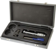 TESA Brown & Sharpe - 0.7 to 0.8", 3" Gage Depth, Mechanical Inside Hole Micrometer - 0.0002" Graduation, Ratchet Stop Thimble - Exact Tooling