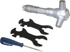 TESA Brown & Sharpe - 3.2 to 3.6", 3" Gage Depth, Mechanical Inside Hole Micrometer - 0.0002" Graduation, Ratchet Stop Thimble - Exact Tooling