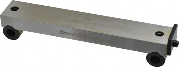 TESA Brown & Sharpe - 5-3/4 Inch Long x 1 Inch Wide x 0.0003 Inch Center to Center Accuracy, 0.0002 Inch Parallelism, 5 Inch Between Rolls, Sine Bar - Includes Back Plate - Exact Tooling