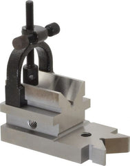 TESA Brown & Sharpe - 1-5/16" Max Capacity, 90° Angle, Steel V-Block - 3-19/32" Long x 1-7/8" Wide x 1-7/8" High, Sold as Individual - Exact Tooling