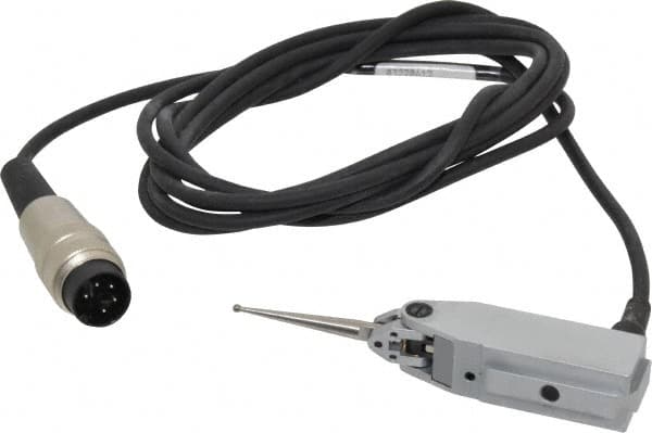 TESA Brown & Sharpe - 0.0118 Inch Maximum Measurement, Ball Bearing Type, Lever Gage Head - 90mm Body Length, 0.2% Linearity, 0.10 Micro m Repeatability, 2m Cable Length, 6.56 Ft. Cable Length, Angle, Miniature Size - Exact Tooling