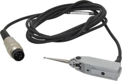 TESA Brown & Sharpe - 0.0118 Inch Maximum Measurement, Ball Bearing Type, Lever Gage Head - 90mm Body Length, 0.2% Linearity, 0.10 Micro m Repeatability, 2m Cable Length, 6.56 Ft. Cable Length, Angle, Miniature Size - Exact Tooling