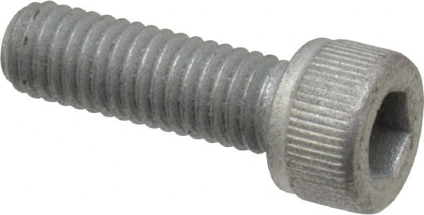 Value Collection - #10-32 UNF Hex Socket Drive, Socket Cap Screw - Alloy Steel, Zinc-Plated Finish, Fully Threaded, 5/8" Length Under Head - Exact Tooling