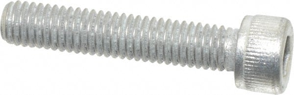 Value Collection - #10-32 UNF Hex Socket Drive, Socket Cap Screw - Alloy Steel, Zinc-Plated Finish, Fully Threaded, 1" Length Under Head - Exact Tooling