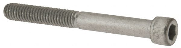 Value Collection - 5/16-18 UNC Hex Socket Drive, Socket Cap Screw - Alloy Steel, Zinc-Plated Finish, Partially Threaded, 3" Length Under Head - Exact Tooling