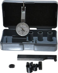 TESA Brown & Sharpe - 0.03 Inch Range, 0.001 Inch Dial Graduation, Horizontal Dial Test Indicator - 1 Inch White Dial, 0-15-0 Dial Reading, Accurate to 0.0005 Inch - Exact Tooling